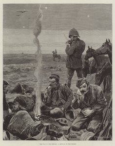 A guerra no Sudão, um acampamento no deserto